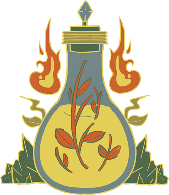 Art Nouveau Vintage Witchy Potion